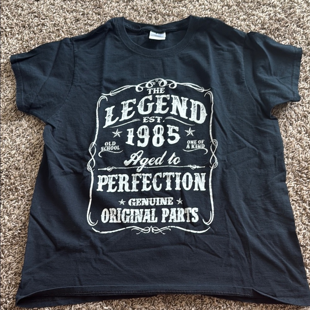 Gildan Black Graphic Short Sleeve T-Shirt
